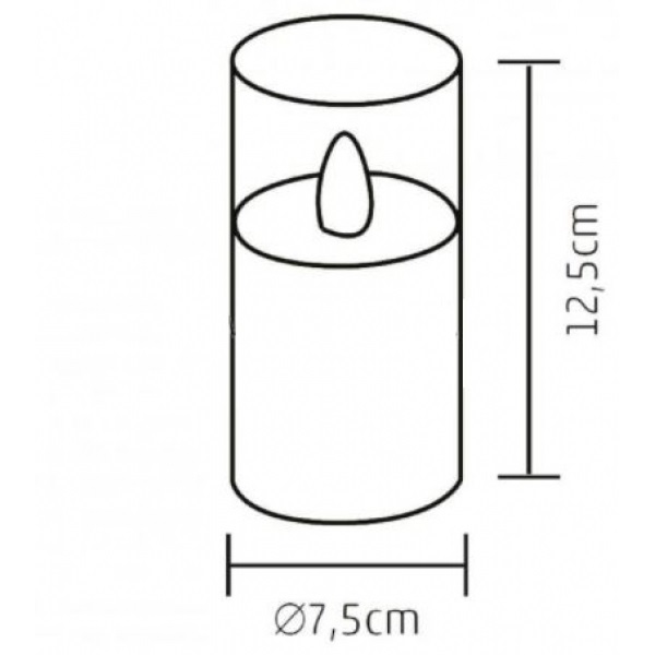 Home CD 1 üveg LED-es gyertya