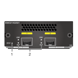 Huawei ES5D21X02S01 2x 10GbE SFP+ interface kártya