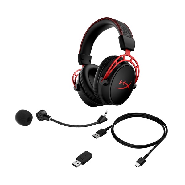 HyperX Cloud Alpha Wireless fekete gamer headset