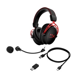 HyperX Cloud Alpha Wireless fekete gamer headset