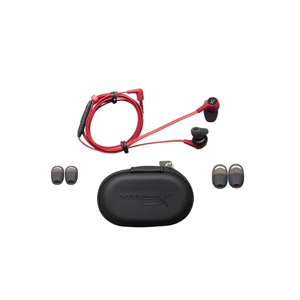 HyperX Cloud Earbuds 3,5 Jack piros gamer fülhallgató