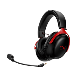 HyperX Cloud III Wireless fekete-piros gamer headset