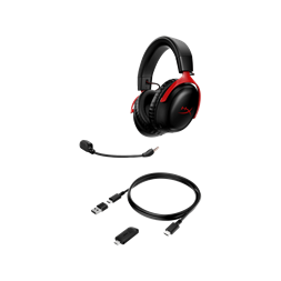 HyperX Cloud III Wireless fekete-piros gamer headset