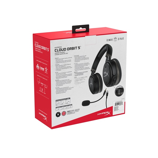 HyperX Cloud Orbit S Fekete gamer headset