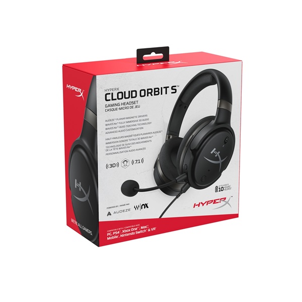 HyperX Cloud Orbit S Fekete gamer headset