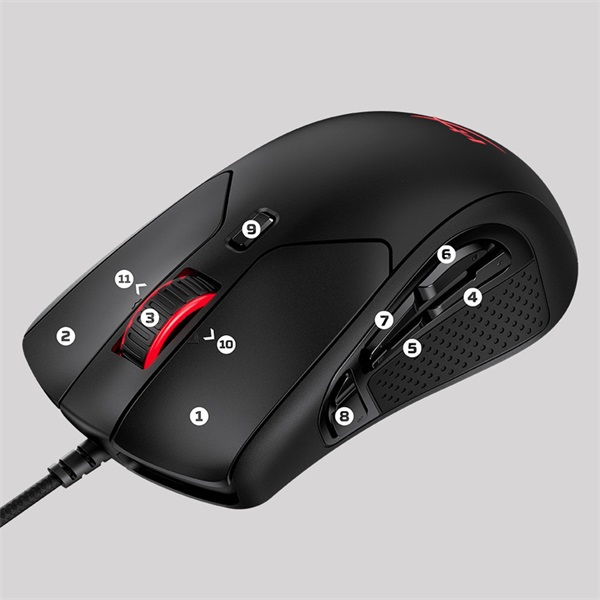 HyperX Pulsefire Raid fekete gamer egér