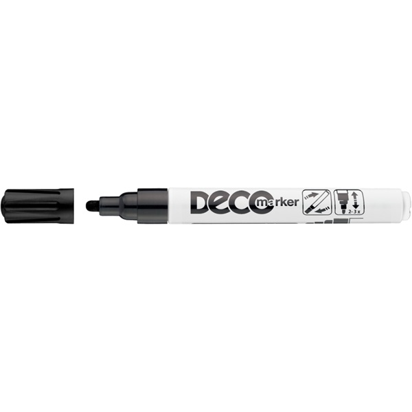 ICO Deco Marker fekete lakkmarker