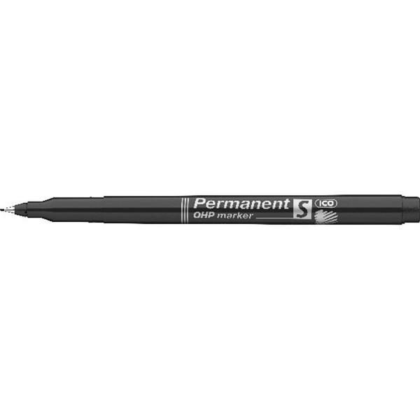 ICO OHP S 0,3mm fekete permanent marker