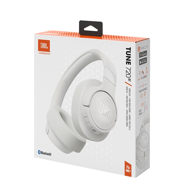 JBL T720BTWHT Bluetooth fehér fejhallgató