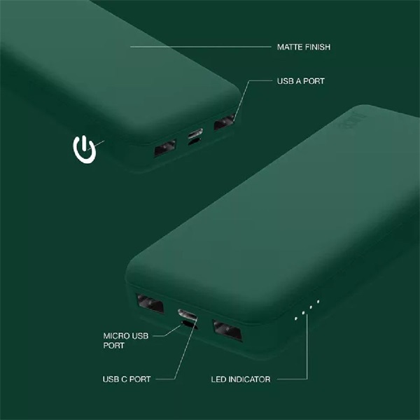 Juice JUI-PBANK-5-ECO-GRN ECO 5 15000mAh 15W zöld powerbank