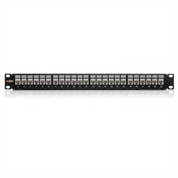 KE-Line Cat5E Moduláris árnyékolatlan Patch panel 24xRJ45/U