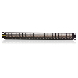 KE-Line Cat5E Moduláris árnyékolt Patch panel 24xRJ45/S