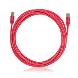 KE-Line Cat6A 10Gigabit STP LSOH Patch Kábel 1,5m piros