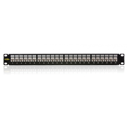 KE-Line Cat6 Moduláris árnyékolatlan Patch panel 24xRJ45/U