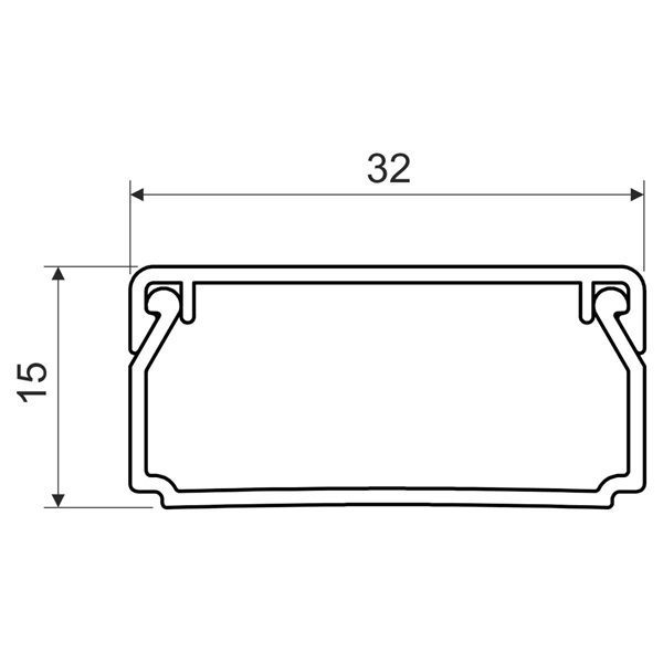 KOPOS LH 32X15 HD 2m 32x15 mm minicsatorna