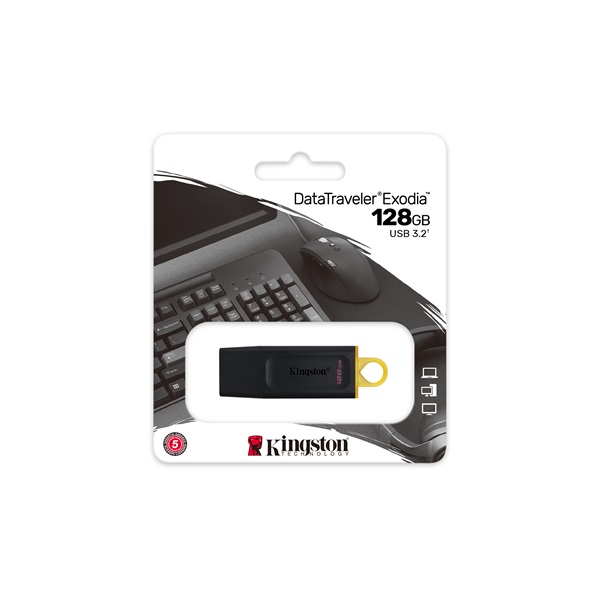 Kingston 128GB USB3.2 DataTraveler Exodia (DTX/128GB) Flash Drive