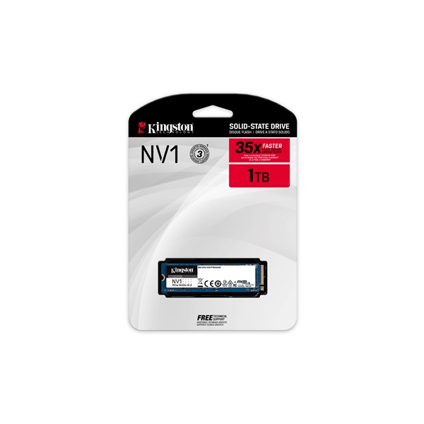 Kingston 1TB M.2 NVMe 2280 NV1 (SNVS/1000G) SSD