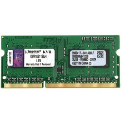 Kingston 4GB/1600MHz DDR-3 (KVR16S11S8/4) notebook memória