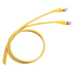 Legrand Cat6A (S/FTP) sárga 1 méter LCS3 árnyékolt patch kábel