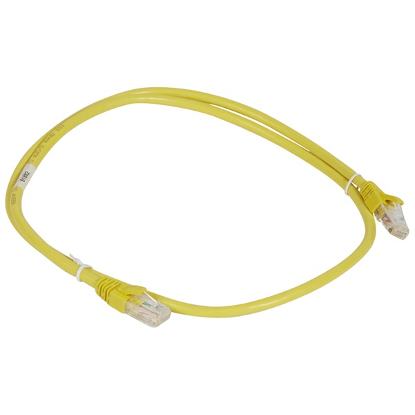 Legrand Cat6A (U/UTP) sárga 5 méter LCS3 árnyékolatlan patch kábel