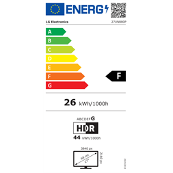 LG 27" 27UN880P-B UHD IPS HDMI/DP/USB monitor