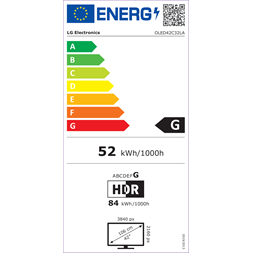 LG 42" OLED42C32LA 4K UHD OLED evo TV