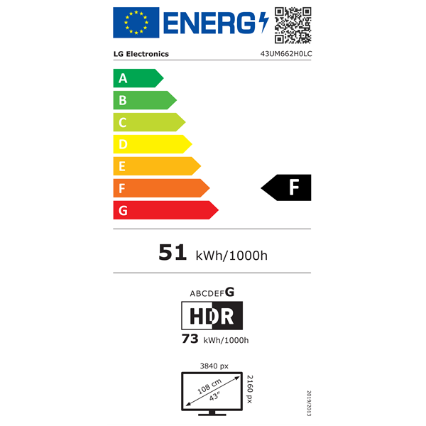 LG 43" 43UM662H0LC 4K UHD Smart Hotel TV