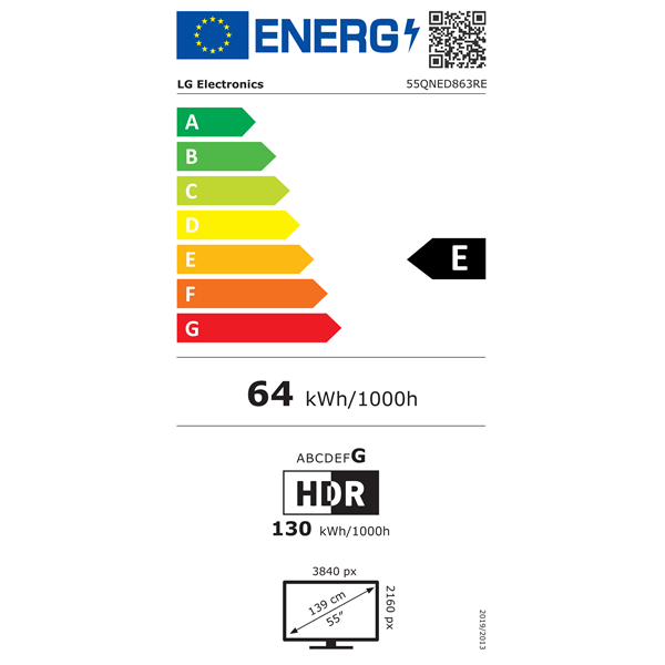 LG 55" 55QNED863RE 4K UHD QNED MINI LED TV