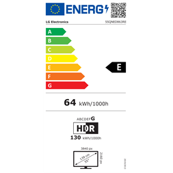 LG 55" 55QNED863RE 4K UHD QNED MINI LED TV