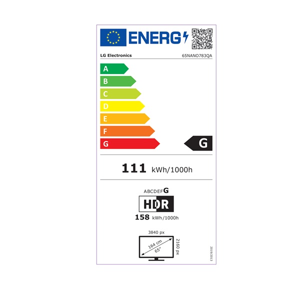 LG 65" 65NANO783QA 4K UHD NanoCell Smart LED TV