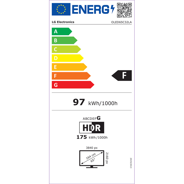 LG 65" OLED65C32LA 4K UHD OLED evo TV