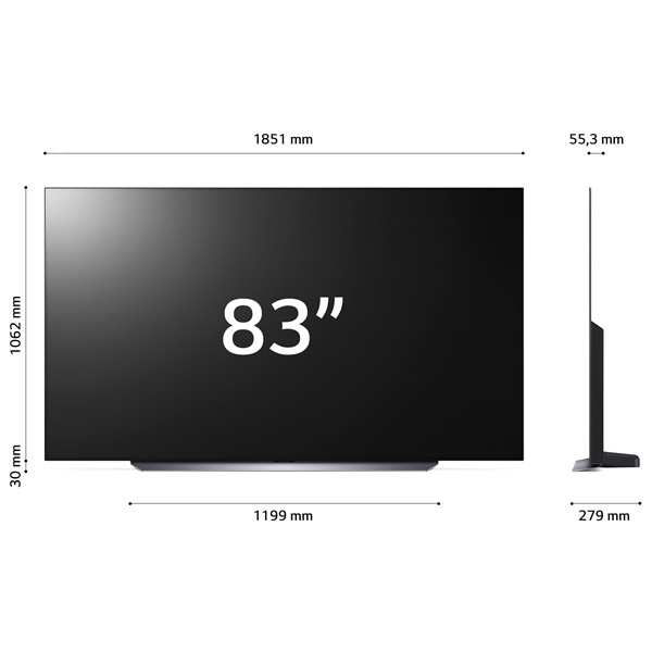 LG 83" OLED83C31LA 4K UHD OLED evo TV