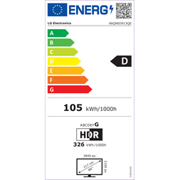 LG 86" 86QNED913QE 4K UHD QNED MINI LED TV