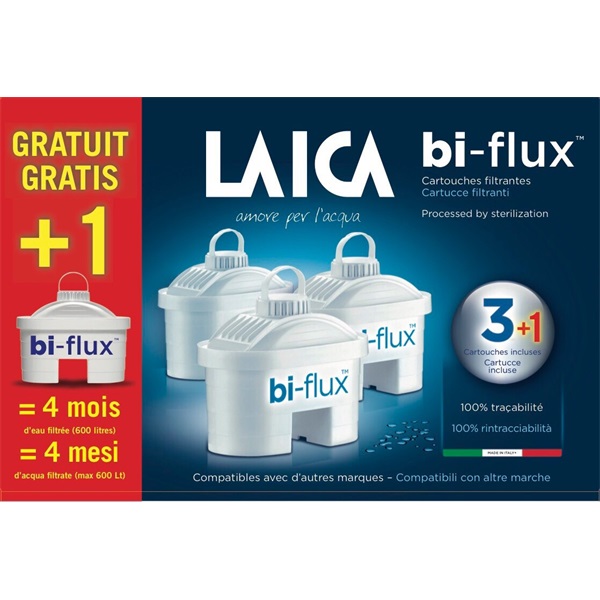 Laica F4S Bi-Flux 3+1 db-os univerzális vízszűrőbetét szett