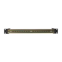 Lanberg AK-1801-B 19" 1U fekete DIN sín panel