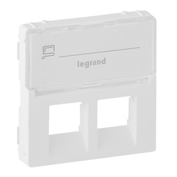 Legrand 755480 Valena Life címketartóval fehér 2xRJ45 csatlakozóaljzat burkolat