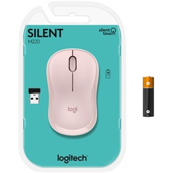 Logitech M220 Silent vezeték nélküli rózsaszín egér