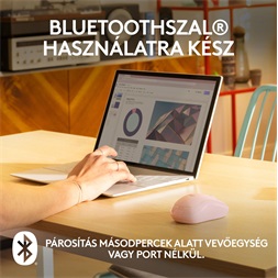 Logitech M240 Silent Bluetooth rózsaszín egér