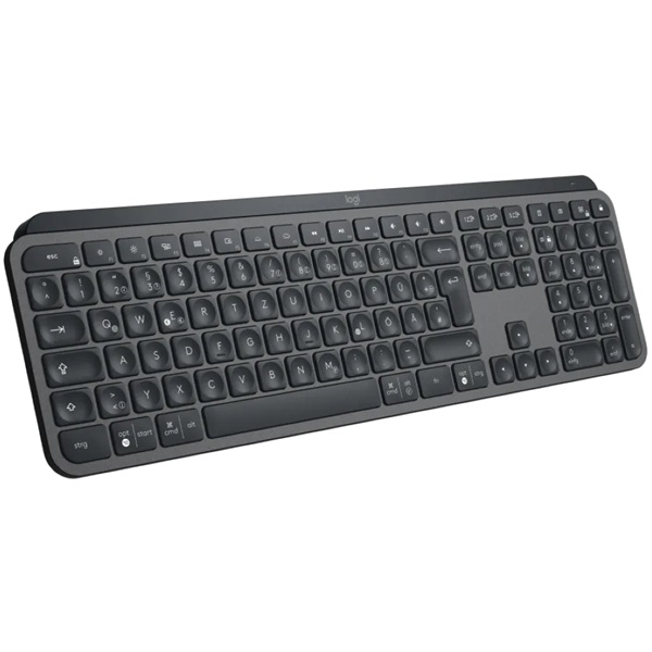 Logitech MX Keys Advanced Wireless Illuminated német nyelvű grafit billentyűzet