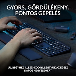 Logitech MX Keys S US fekete billentyűzet