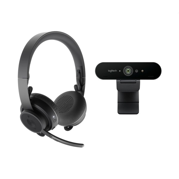 Logitech Zone vezeték nélklüli headset + Brio 4K kamera szett