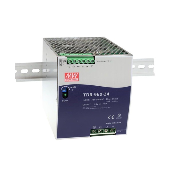 MEAN WELL TDR-960-48 48V 20A 960W DIN sínre szerelhető tápegység