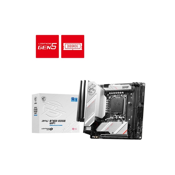 MSI MPG B760I EDGE WIFI Intel B760 LGA1700 Mini-ITX alaplap