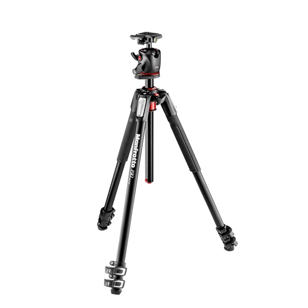 Manfrotto 190XPRO kit horiz.oszloppal gömbfejjel 3 szekciós alumínium állvány