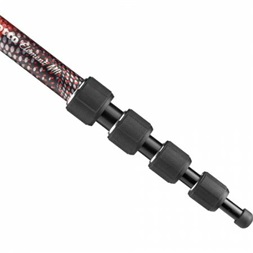 Manfrotto Element MII 5 szekciós piros alumínium monopod