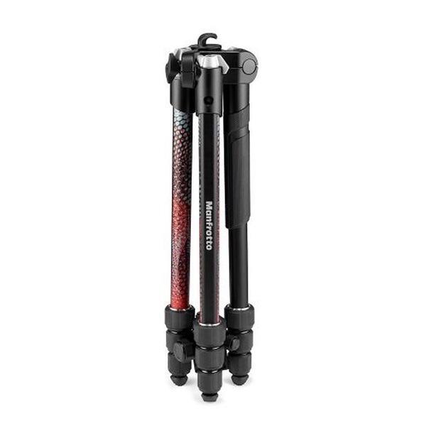 Manfrotto Element MII gömbfejjel 4 szekciós piros alumínium állvány