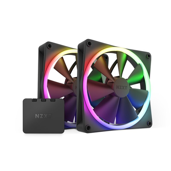 NZXT 140 mm Aer RGB 3 Double fekete hűtőventilátor