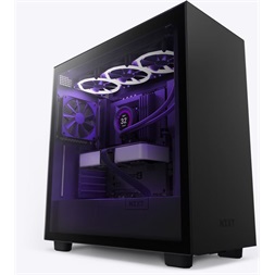 NZXT H7 Fekete (Táp nélküli) ablakos ATX ház