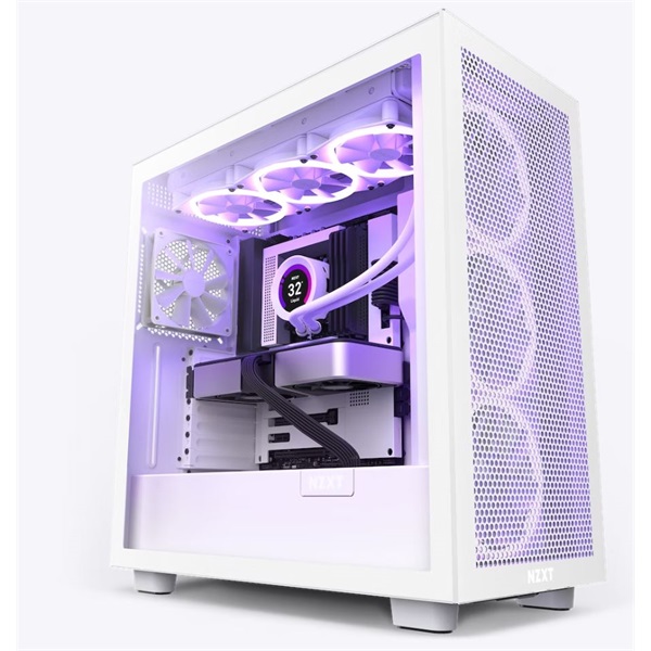 NZXT H7 Flow Fehér (Táp nélküli) ablakos ATX ház