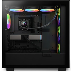 NZXT Kraken 360mm  AIO RGB LCD Liquid Cooler fekete hűtő